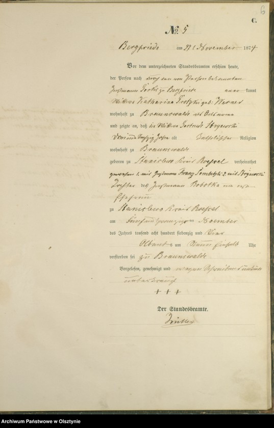 image.from.unit.number "Haupt-Sterbe-Register Nr 1 - 12"