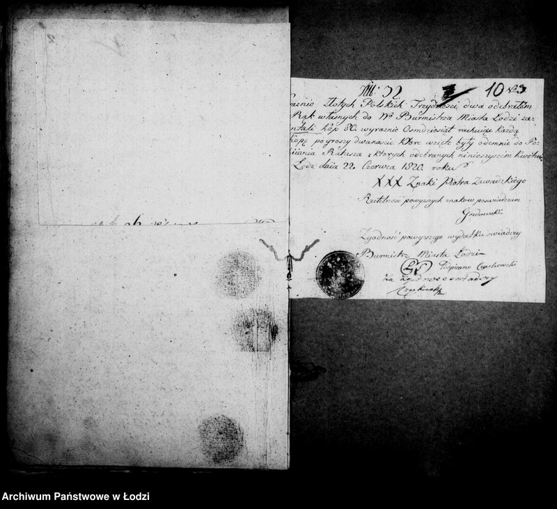 Obraz 13 z jednostki "Akta tyczące się budowy II-ego ratusza w mieście Łodzi"