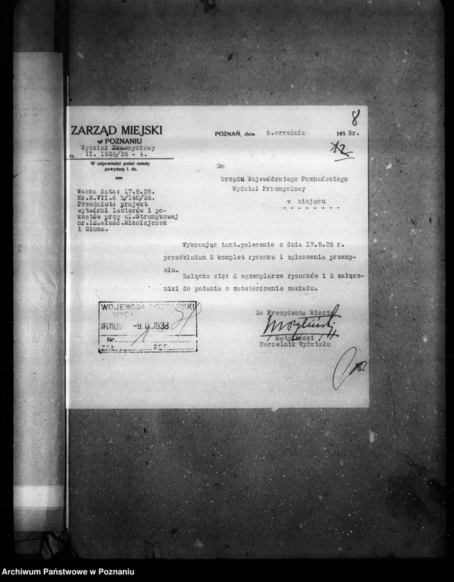 image.from.unit.number "Wytwórnia lakierów, pokostów i artykułów malarskich Fr. Mikołajczak i W. Słoma Poznań ul. Strumykowa 12"