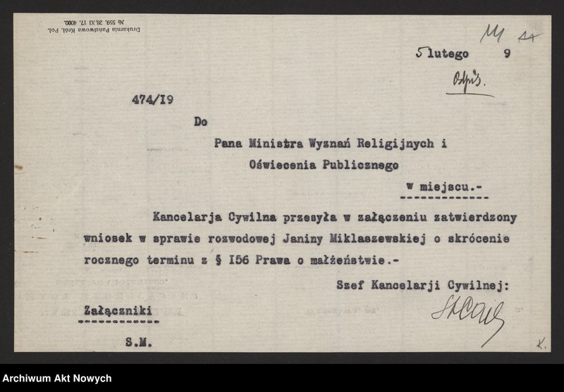 image.from.unit.number "(Reskrypty Naczelnika Państwa dotyczące skrócenia rocznego terminu zapozwu w sprawach rozwodowych rozpatrywanych przez Ewangelicko - Reformowany Sąd Konsystorski)"