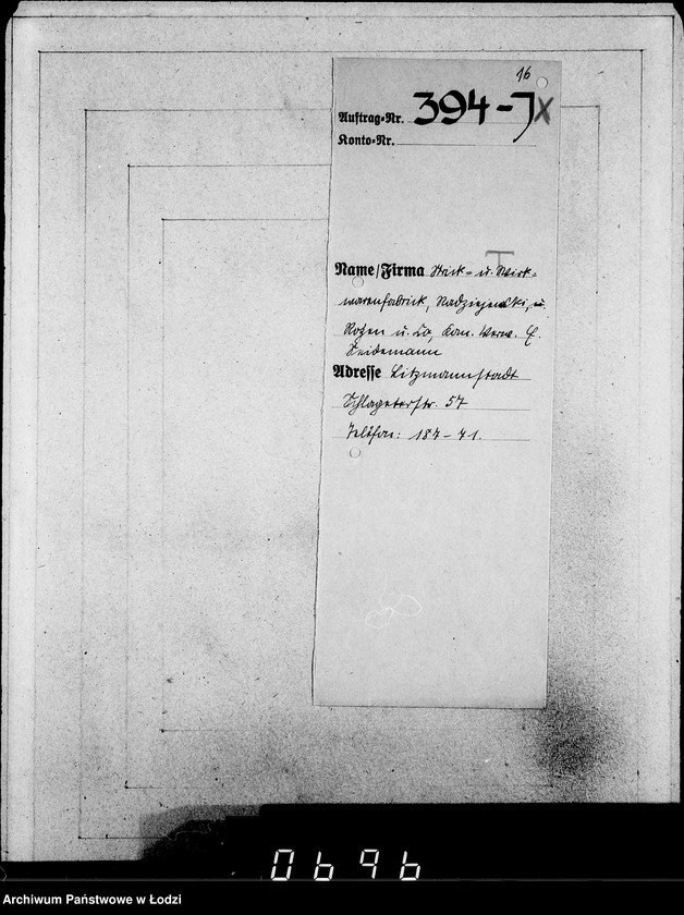 Obraz 20 z jednostki "J.[uden] 391-405 [Wnioski Żydów z Getta o zwrot należności za pracę lub towar wzięty na kredyt]"