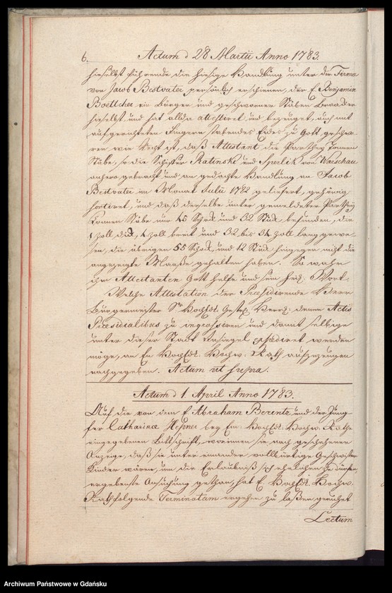 image.from.unit.number "Acta coram Officio […] Joannis Bentzmann Praeconsulis ac Praesidis [22.III.1783-13.III.1784] Joannis Bentzmann nec non Fisci Administratoris [27.III.1783-9.III.1784] /2 indeksy/"