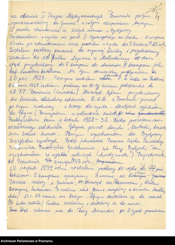 Obraz 15 z jednostki "Relacje i wspomnienia dotyczące powstania wielkopolskiego: 1. Poznań, część lll /autorzy relacji - N/."