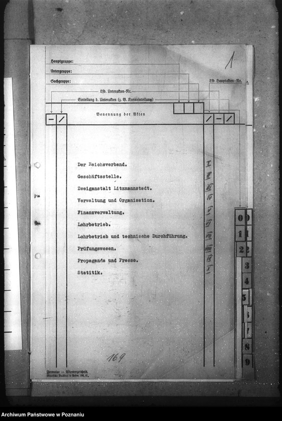 Obraz 5 z jednostki "Verzeichnis der Akten für die Verwaltungs- Akademie- Hauptanstalt Posen und Zweiganstalt Litzmannstadt"