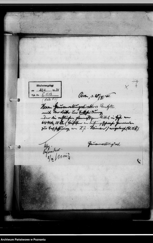 Obraz 11 z jednostki "Beihilfen an leistungsschwache Gemeinden zur Beschaffung von H.J.-Heimen."