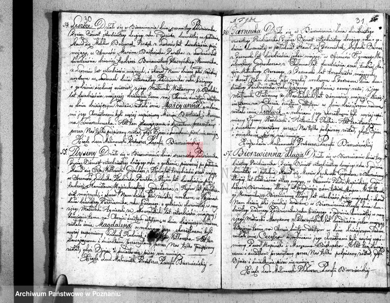 Obraz 17 z jednostki "Akta urodzonych, zaślubionych i zmarłych"