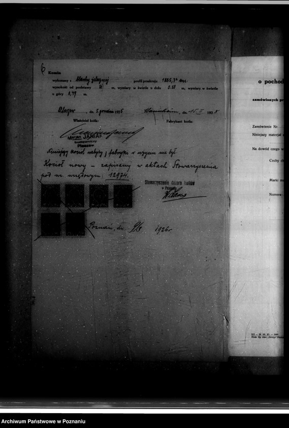 Obraz 10 z jednostki "Młyn Głowackiego i Przesmyckiego w Zaniemyślu nr woj. kotła 5915"