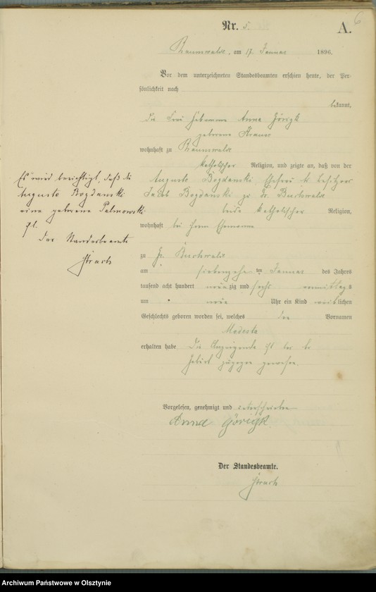 image.from.unit.number "Geburts-Haupt-Register Nr 1 - 100"