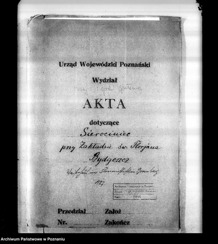 Obraz 4 z jednostki "Sierociniec przy Zakładzie św. Floriana w Bydgoszczy"