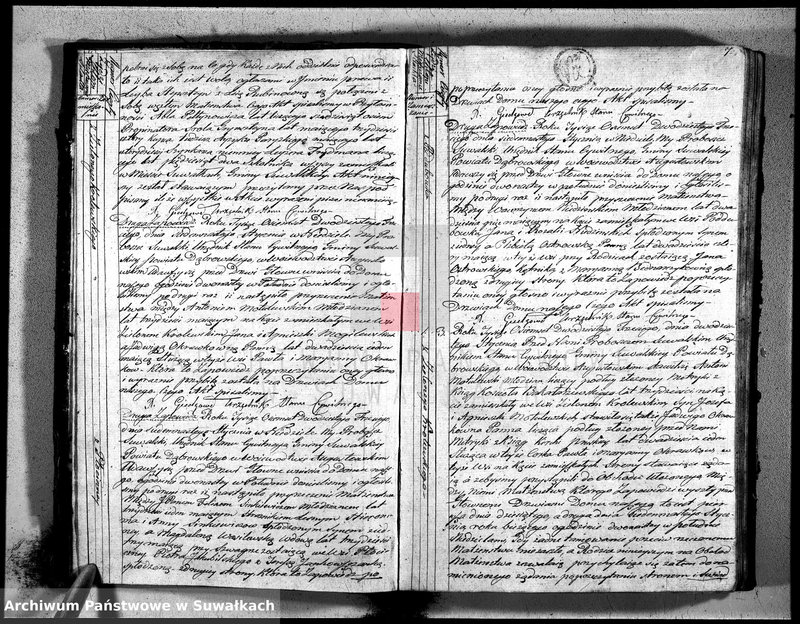 image.from.unit.number "Akta zaślubionych gminy suwalskiey od dina 1 stycznia do dnia ostatniego grudnia 1823 roku"