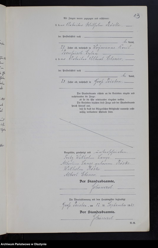 Obraz 15 z jednostki "Heiraths-Neben-Register Nr 1 - 8 [ Księga małżeństw - wtóropis ]"