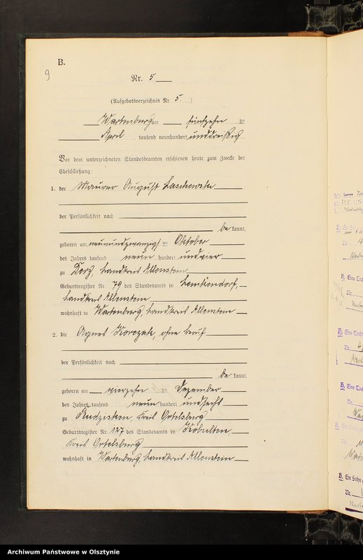 image.from.unit.number "Heirats-Haupt-Register Nr 1 - 33"