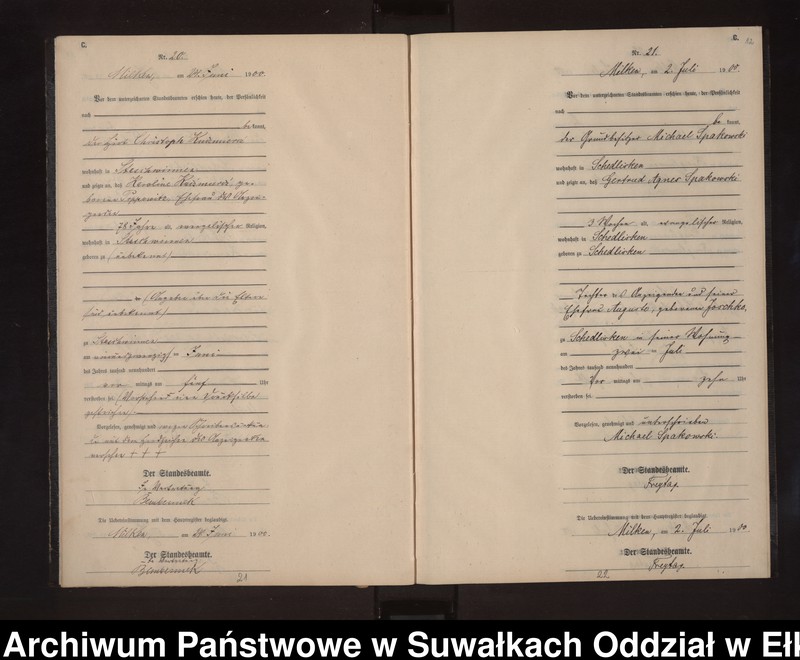 image.from.unit.number "Sterbe-Neben-Register des Preussischen Standes-Amtes Stasswinnen Kreis Lötzen"