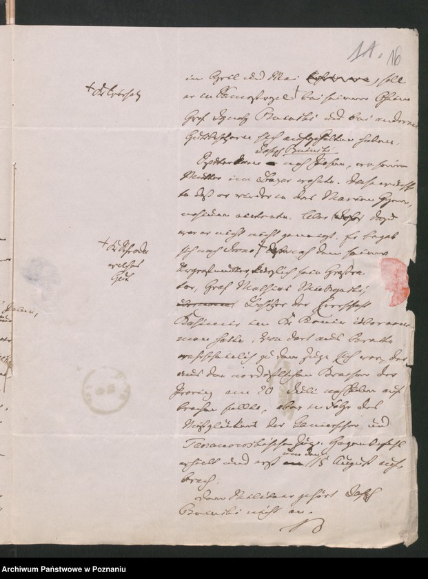 Obraz 19 z jednostki "A. betr. die gräfliche Familie von Bniński"