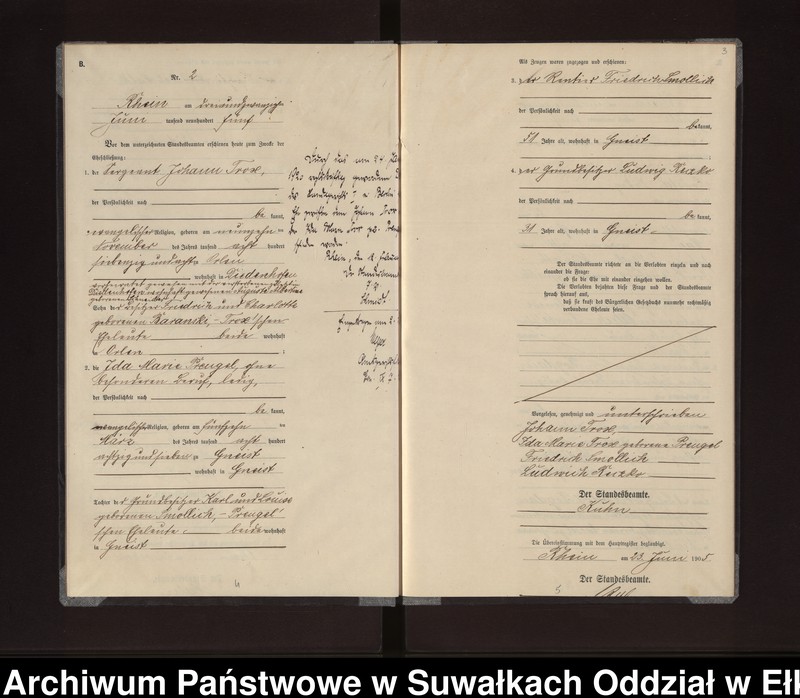 image.from.unit.number "Heirats-Neben-Register des Königlichen Preussischen Standes-Amtes Gneist Kreis Lötzen"