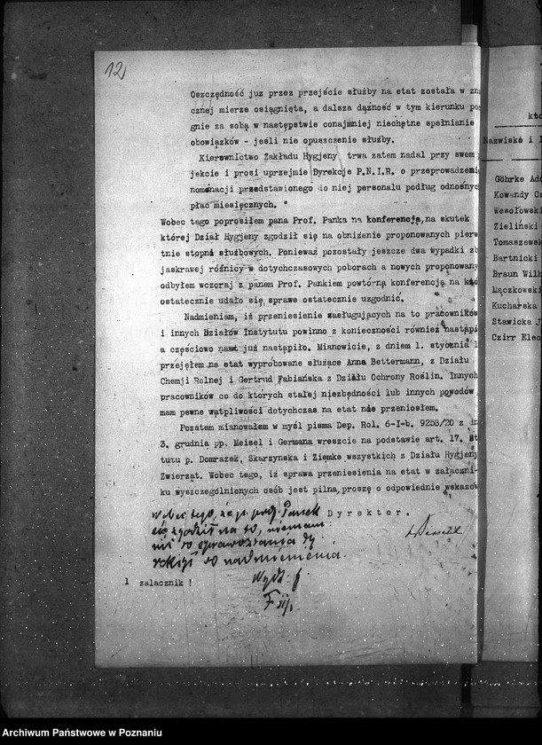 image.from.unit.number "Sprawy osobowe Państw. Inst. Nauk. Rolniczy w Bydgoszczy etatyzowanie funkcjonariuszy niższych"