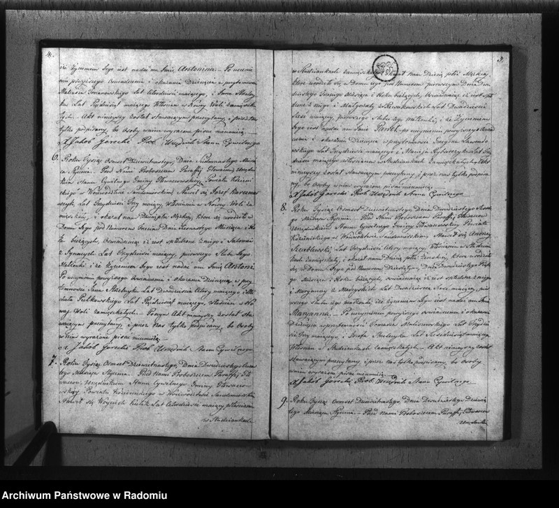 image.from.unit.number "Księga akt cywilnych gminy Głowaczew na rok 1819"