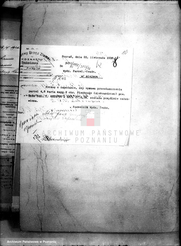 Obraz 14 z jednostki "/Sprawy przewłaszczeniowa Aleksandrowa powiat szubińskiego /dwór Piechcin/"