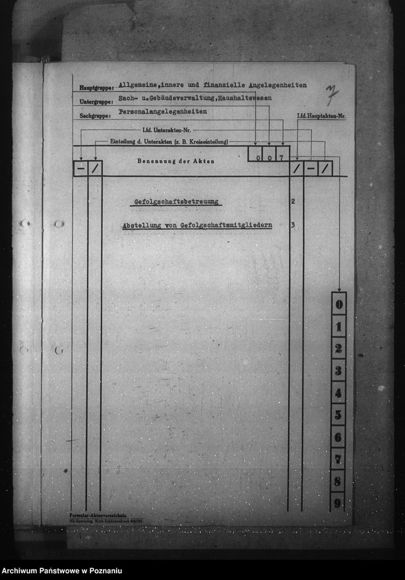 Obraz 11 z jednostki "Aktenplan (Haushalts-, Kassen- und Rechnungswesen)"