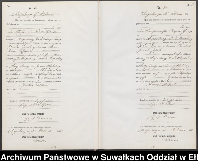 image.from.unit.number "Geburts-Neben-Register des Preussischen Standes-Amtes Angerburg Kreis Angerburg"
