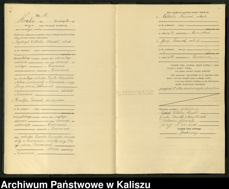 Obraz 18 z jednostki "[Księga małżeństw]"