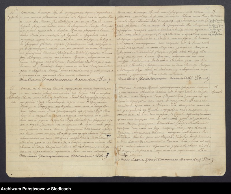 Obraz 10 z jednostki "[Akta urodzeń, małżeństw, zgonów] [zawiera akta urodzeń 1906, 1907, akta małżeństw 1906, 1907, akta zgonów 1906-1909]"