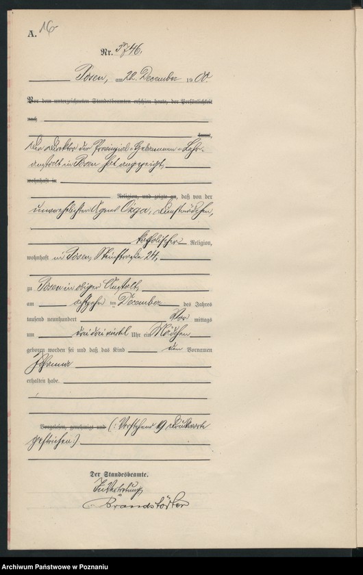 Obraz 19 z jednostki "Księga miejscowa urodzeń"