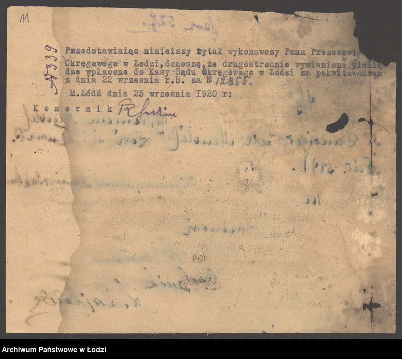 Obraz 13 z jednostki "Mendel Gliksman- sprzedaż pończoch"