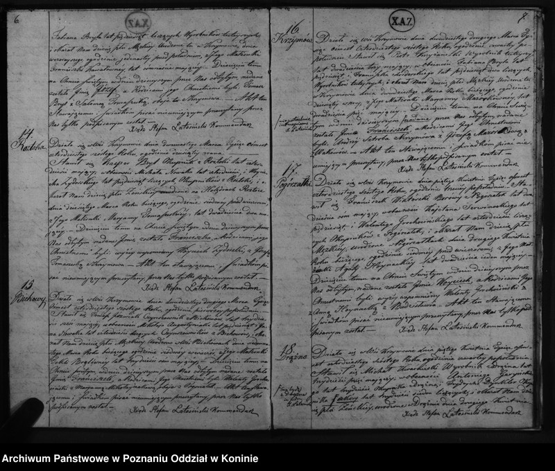 Obraz 6 z jednostki "Akta urodzenia, małżeństwa i zgonu"