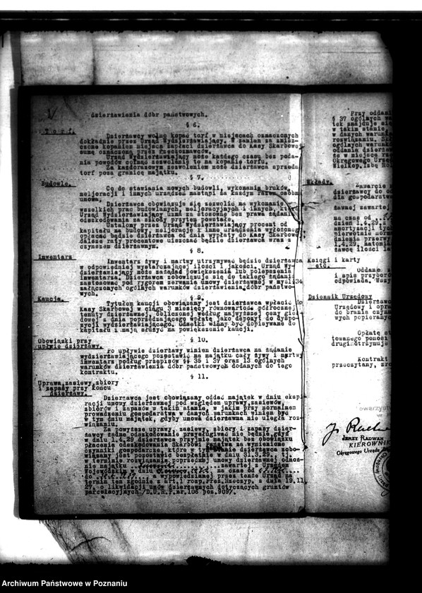 image.from.unit.number "/Umowy dzierżawne majątku Duszniki powiatu szamotulskiego/ zawarte między Towarzystwem Akcyjnym,,Siew" w Poznaniu a Okręgowym Urzędem Ziemskim"