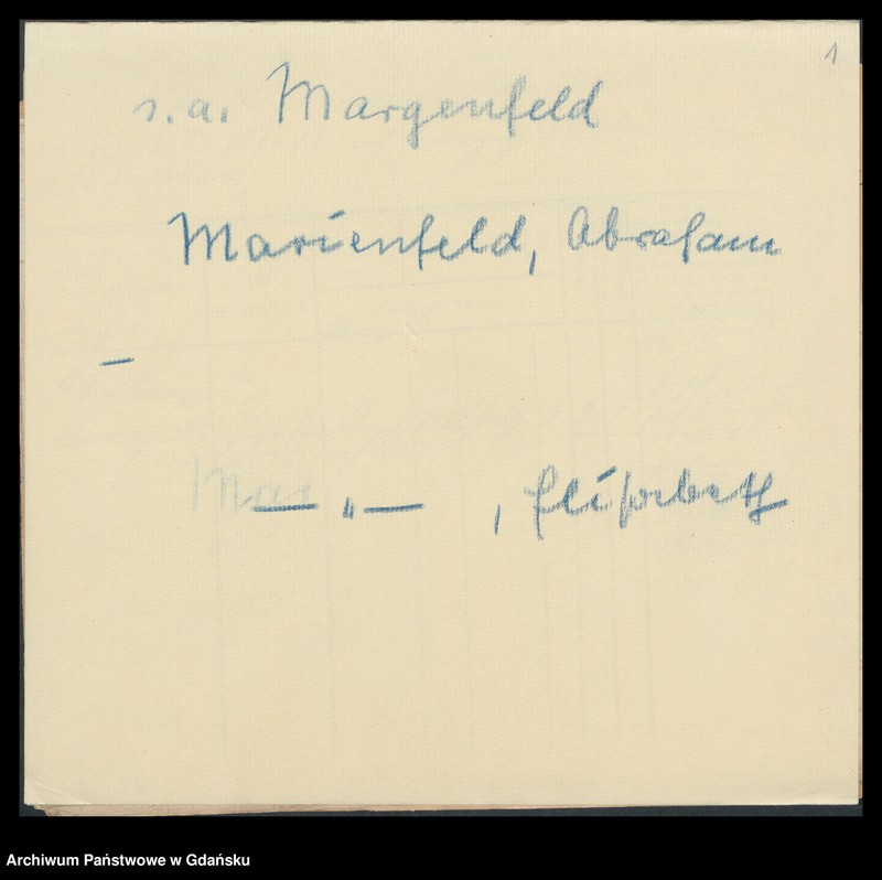 image.from.unit.number "Karty meldunkowe: Marienfeld - Markowz"