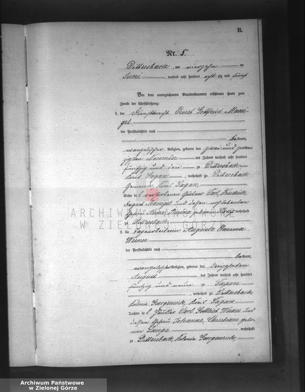 Obraz 12 z jednostki "[Księga aktów małżeństw]"