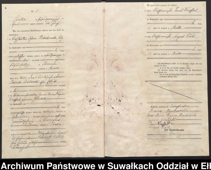 image.from.unit.number "[Heirats-Haupt-Register des Königlichen Preussischen Standes-Amtes Bialla Kreis Johannisburg]"