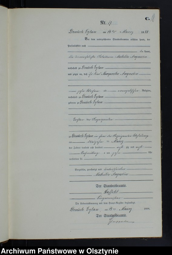 image.from.unit.number "Sterbe-Neben-Register Nr 1 - 100"