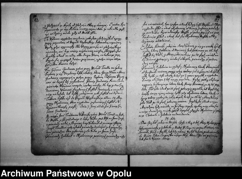 image.from.unit.number "["Protoculum" urzędu wójtowskiego miasta Opola (prowadzony przez hrabiego Jerzego Adama z Gaszyny, hetmana krajowego księcia opolsko - raciborskiego).]"