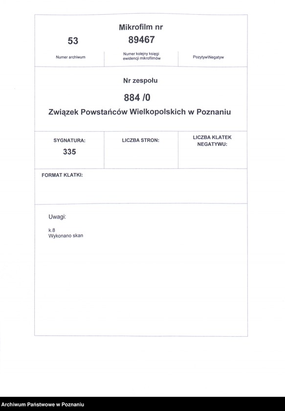 Obraz 2 z jednostki "Swarzędz, powiat Poznań - akta koła."