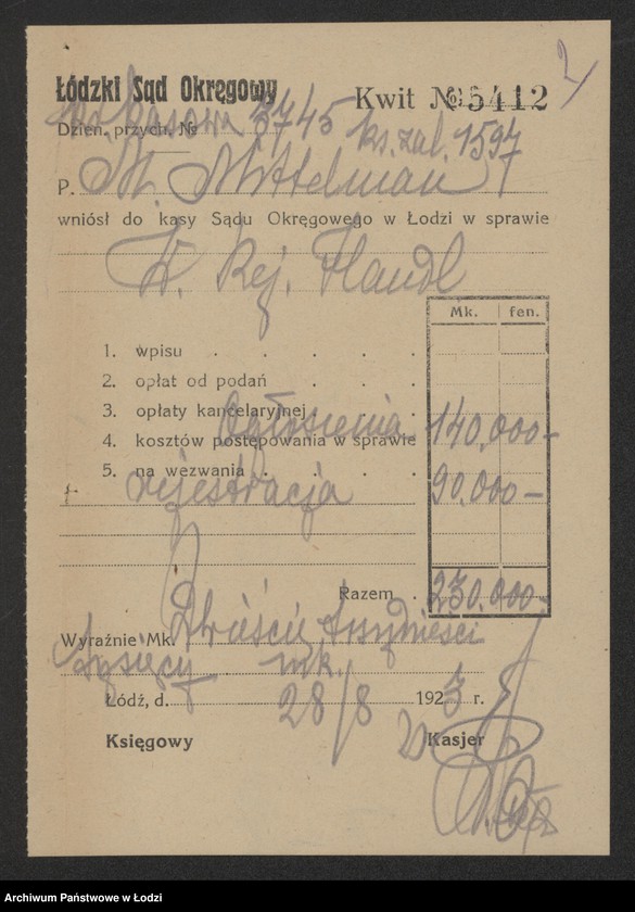 Obraz 4 z jednostki "Moszek Mittelman – sprzedaż manufaktury"