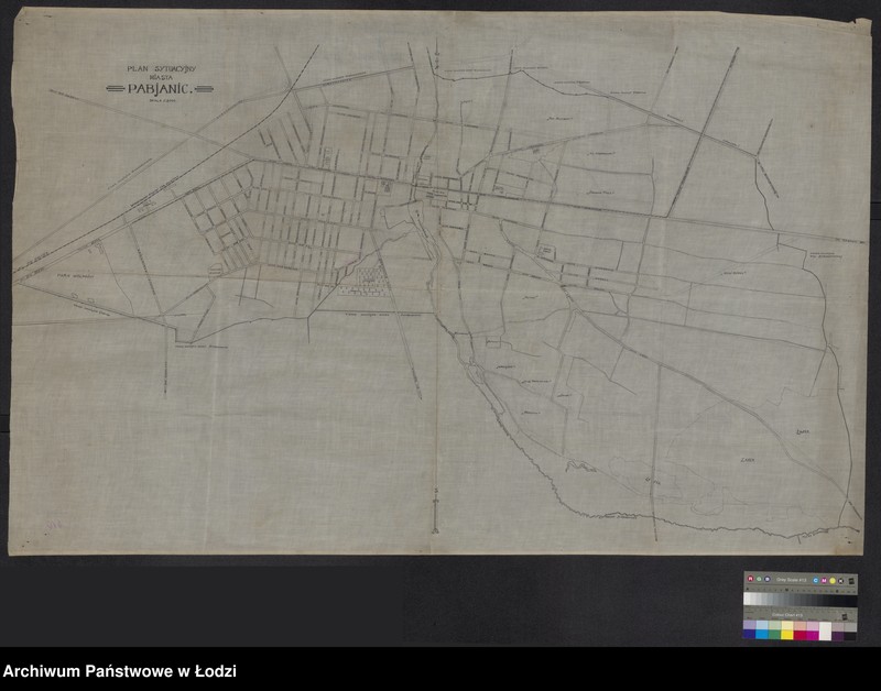 Obraz 1 z jednostki "Plan sytuacyjny miasta Pabjanic"