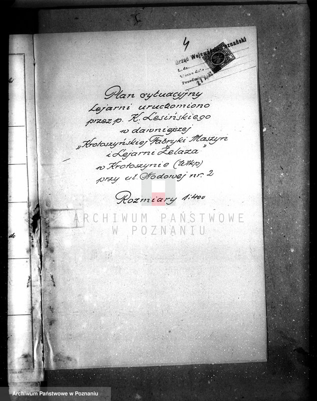 Obraz 8 z jednostki "Zatwierdzenie zakładu przemysłowego odlewni żelaza K. Lesiński w Krotoszynie"