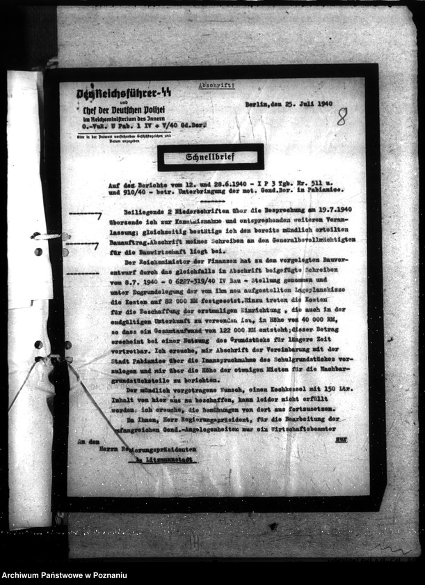 Obraz 12 z jednostki "Unterbringung der Motorisierten Gendarmerie Bereitschaft - Pabianice"