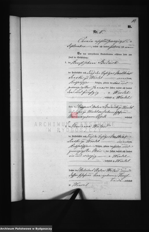 image.from.unit.number "Akta małżeństw - wtóropis"