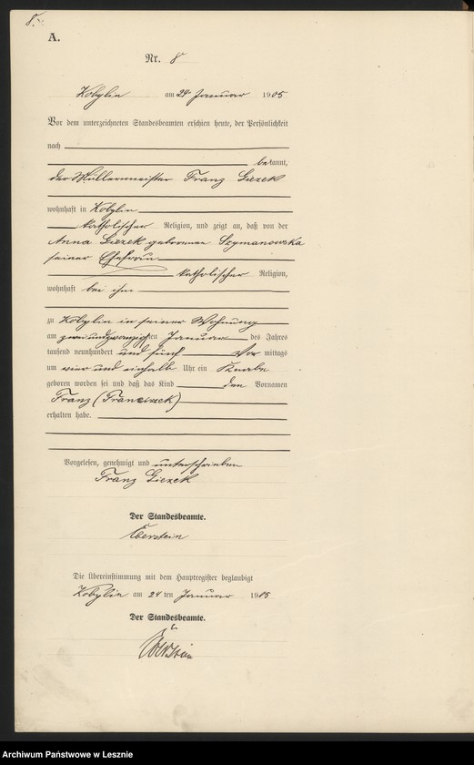 Obraz 11 z jednostki "[Księga urodzeń]"