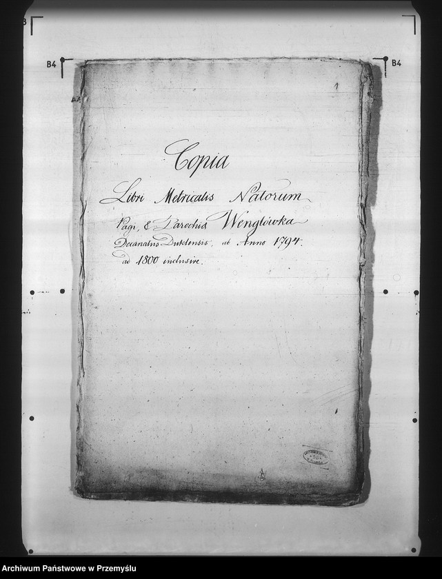 image.from.unit.number "[Kopie ksiąg metrykalnych parafii Węglówka (dekanat Krosno)]"