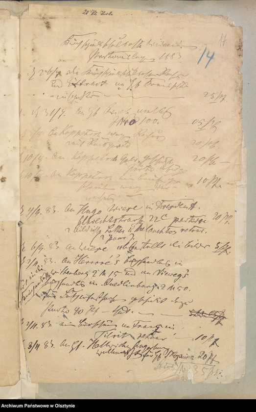 image.from.unit.number "Einnahme und Ausgabe Beläge der Kirchspielsschulkasse zu Widminnen"