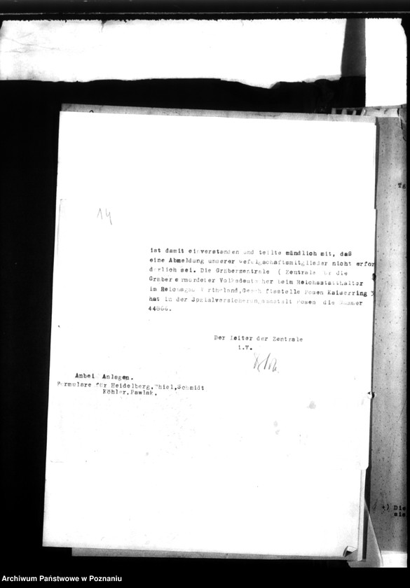 Obraz 18 z jednostki "Schriftwechsel mit der Reichsstalshalterei betr. die Gefolgschaftsmitglieder der Gräberzentrale"