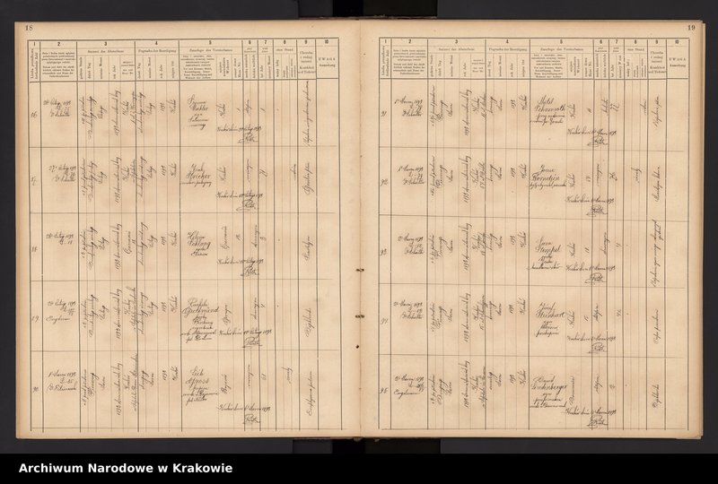 image.from.unit.number "Księga obejmująca wpisy wypadków śmierci Izraelitów w okręgu metrykalnym Krakowskim na rok 1893"