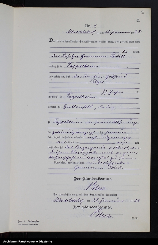 image.from.unit.number "Sterbe-Neben-Register Nr 1 - 15 [ Księga zgonów - wtóropis ]"