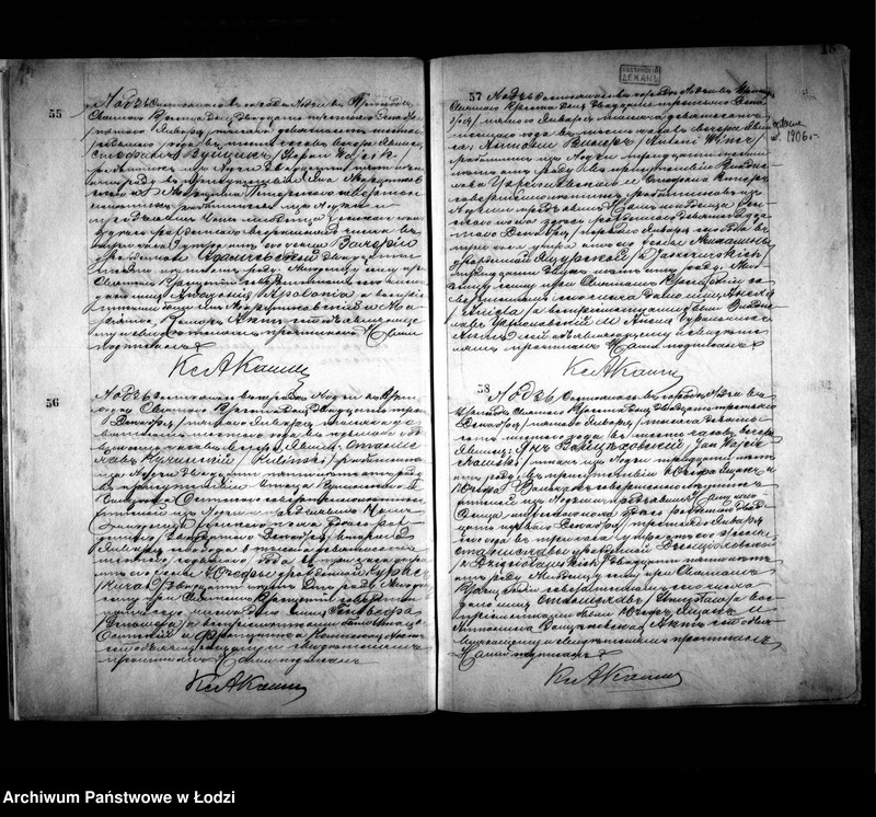 Obraz 20 z jednostki "Akta zbiorowe do akt urodzeń i małżeństw"