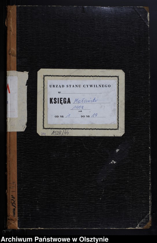 image.from.unit.number "Heiraths-Neben-Register Nr 1 - 19"