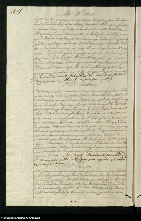 image.from.unit.number "Księga aktów stanu cywilnego Gminy Parafii Koniusza w Obwodzie Miechowskim, Powiecie Krakowskim na rok 1821"